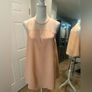 Blush sleeveless blouse